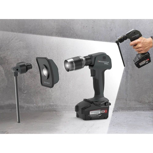 SCANGRIP MULTILIGHT BODY - Akumulatorowa lampa robocza z wieloma wymiennymi głowicami 18 V