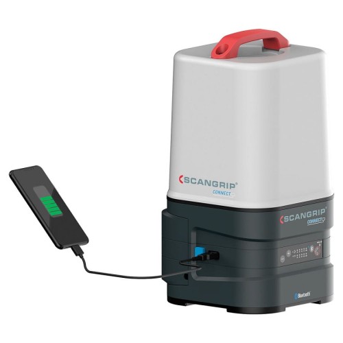 SCANGRIP AREA 10 CONNECT - Nieoślepiająca akumulatorowa lampa robocza 360 stopni 10000 lm