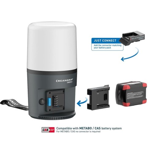 SCANGRIP AREA 6 CONNECT - Nieoślepiająca akumulatorowa lampa robocza 360 stopni 6000 lm