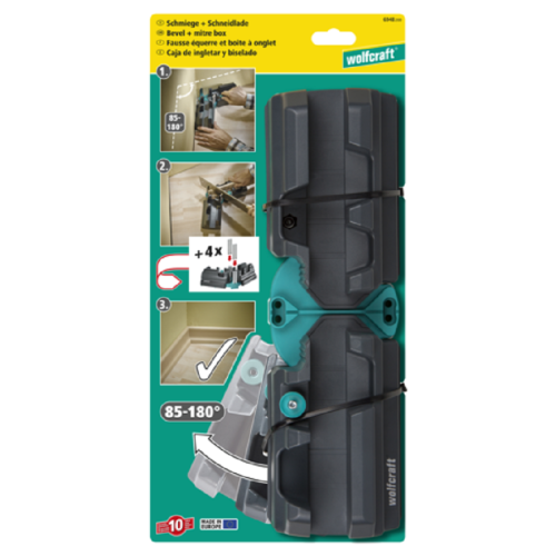 Wolfcraft WF6948200 - Regulowany przymiar i skrzynka uciosowa 100 mm