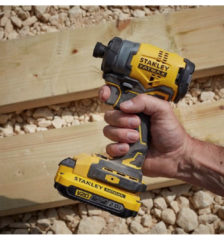 STANLEY SFMCK465D2T - Zestaw combo wiertako-wkrętarka udarowa SFMCD711  + zakrętarka udarowa SFMCF800