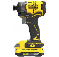 STANLEY SFMCK465D2T - Zestaw combo wiertako-wkrętarka udarowa SFMCD711  + zakrętarka udarowa SFMCF800