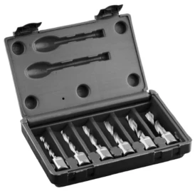 Euroboor GLOB-WK-SPI-KIT - Zestaw wierteł krętych HSS 50 mm Weldon 19 mm - 6 szt