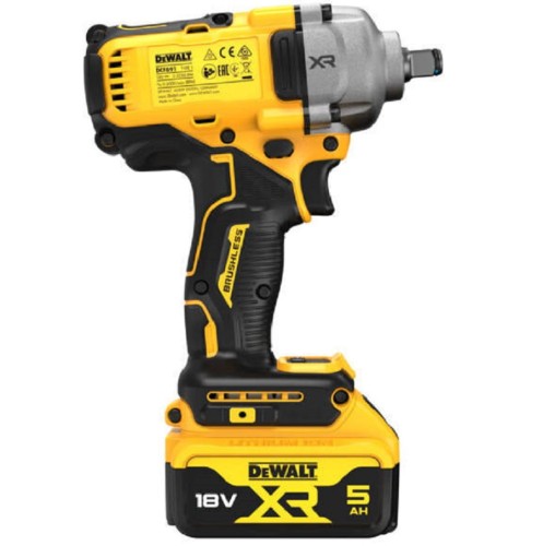 DEWALT DCF891P2G -  Akumulatorowy klucz udarowy 1/2" + gumowa osłona na korpus