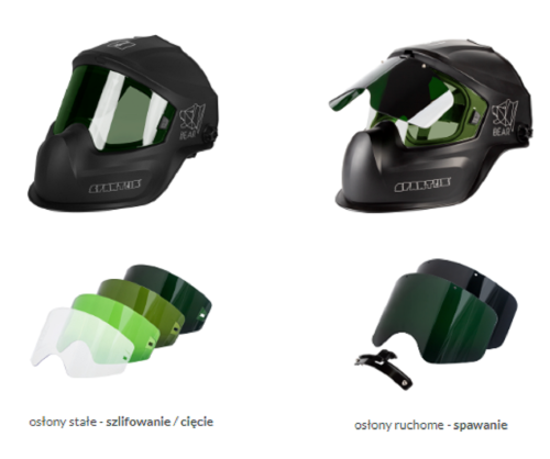 Spartus Bear - Przyłbica spawalnicza do szlifowania