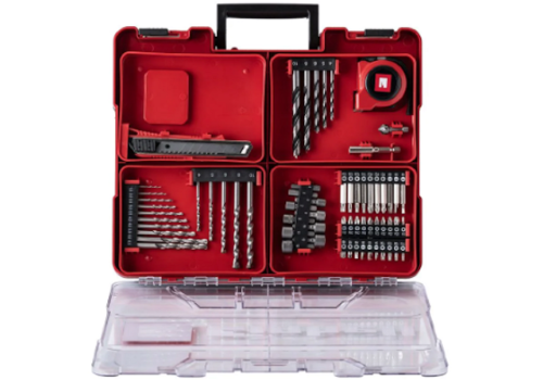 EINHELL TE-CD 18/40 Li - Wiertarko-wkrętarka udarowa + zestaw 64 akcesoriów