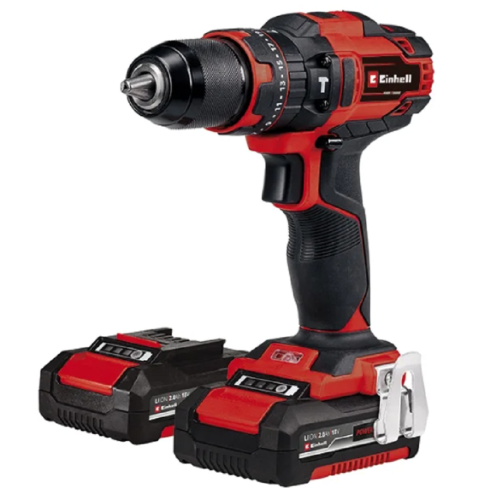 EINHELL TE-CD 18/40 Li - Wiertarko-wkrętarka udarowa + zestaw 64 akcesoriów