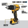 DEWALT DCK2051E2T - Zestaw combo zakrętarka udarowa 1/4" DCF850 + wiertarko-wkrętarka DCD800
