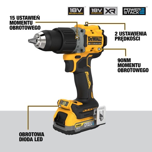 DEWALT DCK2051E2T - Zestaw combo zakrętarka udarowa 1/4" DCF850 + wiertarko-wkrętarka DCD800