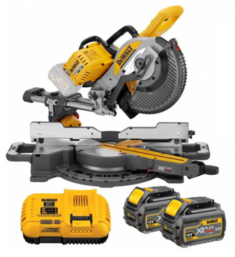 DEWALT DCS727T2 - Akumulatorowa ukośnica z posuwem 250 MM /54V