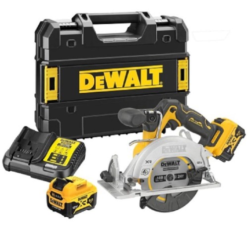 DeWalt DCS512P2 - Akumulatorowa pilarka tarczowa 140 mm / 12 V