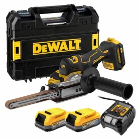 DeWalt DCM200E2T - Akumulatorowa szlifierka taśmowa 18 V