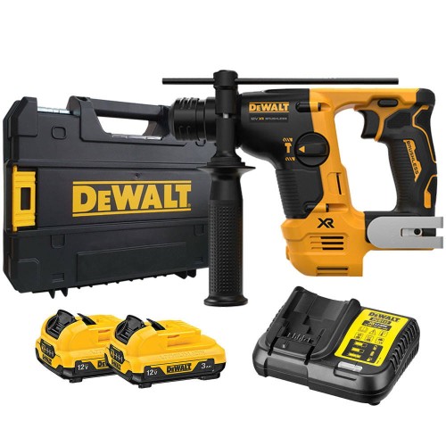 DEWALT DCH072L2 - Akumulatorowa młotowiertarka 2-funkcyjna SDS-Plus 12 V