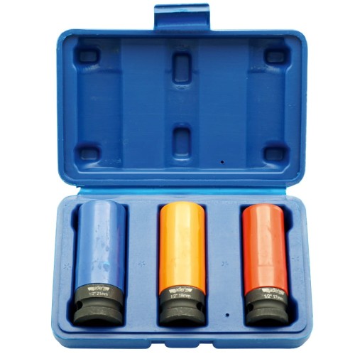 Adler AD-3AL - Zestaw nasadek udarowych do felg aluminiowych 1/2" - 3 szt