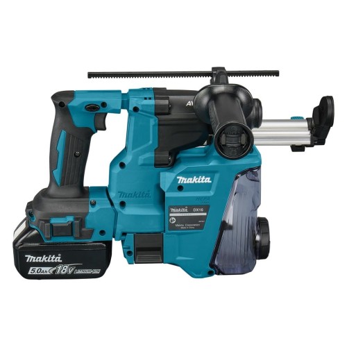 MAKITA DHR183RTWJ - Akumulatorowa młotowiertarka SDS-PLUS + system odsysania pyłu