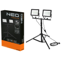 Neo Tools 99-096 - Podwójny reflektor 2x8500 LM na statywie 1.8 M
