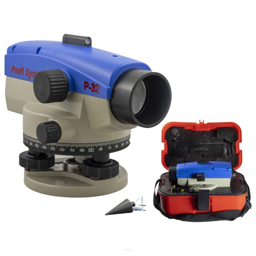 Profi System P-32 - Niwelator optyczny  P-32 + statyw 160cm + łata 5 m