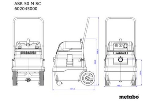 METABO  ASR 50 M SC - Odkurzacz Uniwersalny