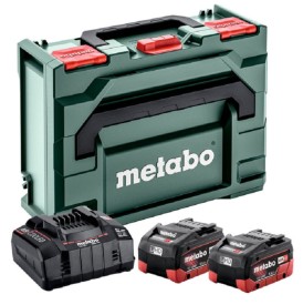Metabo 685077000 - Zestaw zasilający 2x akumulator 18V/5.5 Ah + szybka ładowarka ASC 145