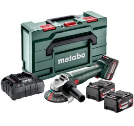 METABO W 18 L BL 9-125 QUICK SET - Akumulatorowa szlifierka kątowa 125 MM / 18 V