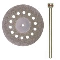 Proxxon PR28846 - Diamentowa tarcza tnąca perforowana 38 mm + trzpień