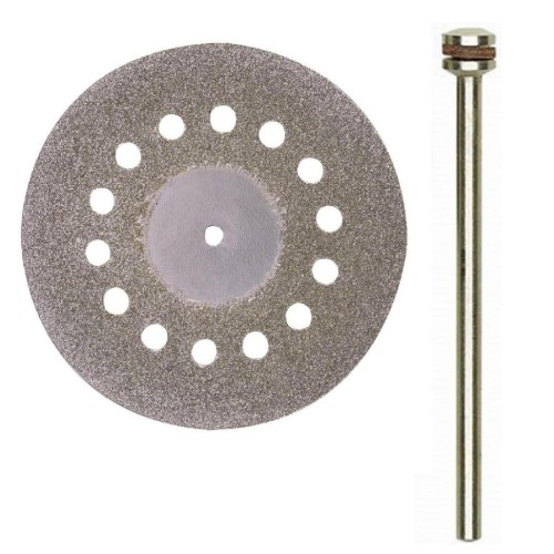 Proxxon PR28846 - Diamentowa tarcza tnąca perforowana 38 mm + trzpień