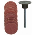Proxxon PR28982 -Tarcze szlifierskie korundowe 18 mm 5x120 i 5x150 / 10 szt + talerz na trzpieniu