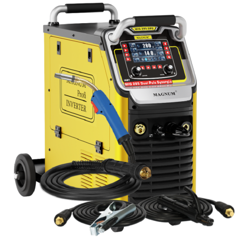 MAGNUM MIG/MAG 285 DUAL PULS SYNERGIA LCD - Spawarka inwertorowa - migomat z synergią
