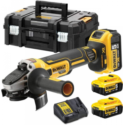 DEWALT DCG405P3 - Akumulatorowa szlifierka kątowa 125 MM 