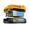 DeWalt DCB1102E2 - Zestaw zasilający 2x akumulator PowerStack 18V / 1.7 Ah + ładowarka DCB1102