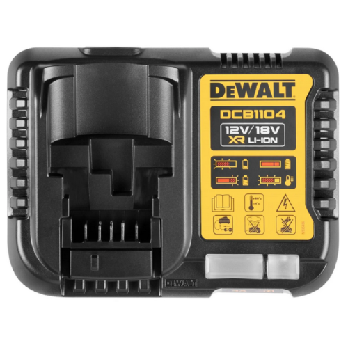 DeWalt DCB1104H2 - Zestaw zasilający 2x akumulator PowerStack 18V / 5.0 Ah + ładowarka DCB1104