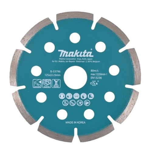 Makita B-53796 - Tarcza diamentowa 125x22.23mm SEGMENT (NA SUCHO) BETON, GRANIT, MARMUR 