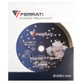 Ferrati MASETTO - Tarcza diamentowa tnąca Turbo do betonu 230x22.23 mm