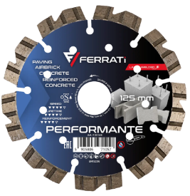 Ferrati PERFORMANTE - Diamentowa tarcza tnąca do betonu 125x22.23 mm