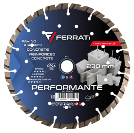 Ferrati PERFORMANTE - Diamentowa tarcza tnąca do betonu 230x22.23 mm