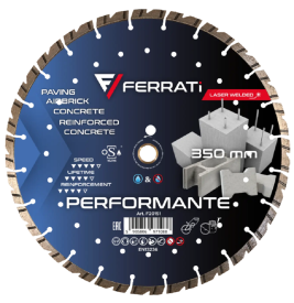 Ferrati PERFORMANTE - Diamentowa tarcza tnąca do betonu 350x25.4-F4 mm