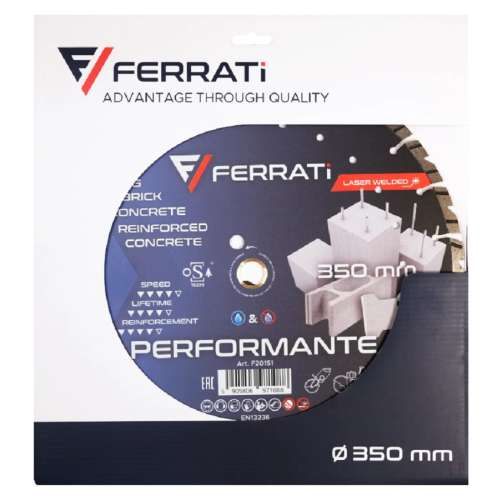 Ferrati PERFORMANTE - Diamentowa tarcza tnąca do betonu 350x25.4-F4 mm