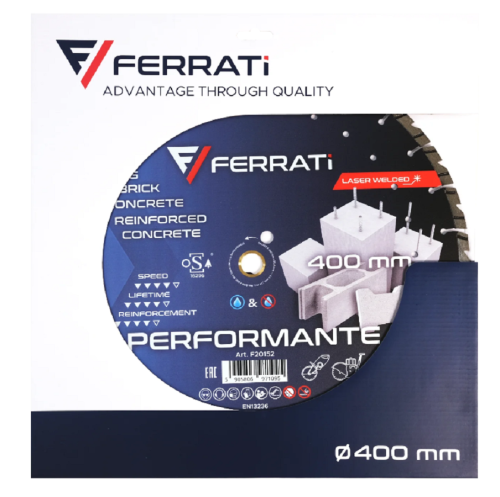 Ferrati PERFORMANTE - Diamentowa tarcza tnąca do betonu 400x25.4-F4 mm