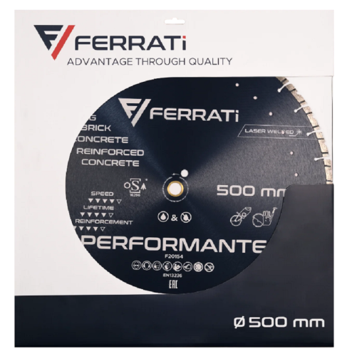 Ferrati PERFORMANTE - Diamentowa tarcza tnąca do betonu 500x25.4-F4 mm
