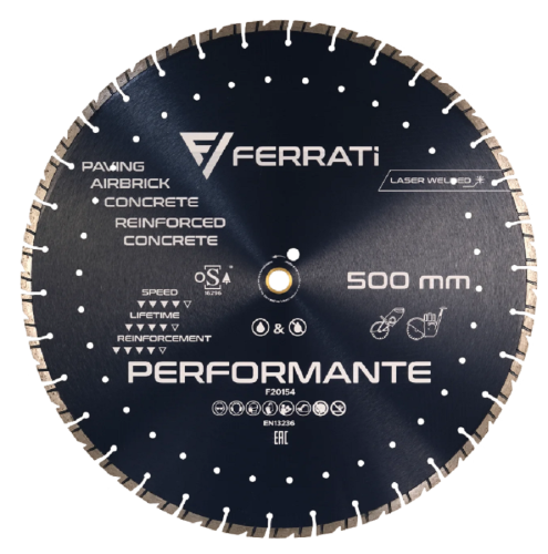 Ferrati PERFORMANTE - Diamentowa tarcza tnąca do betonu 500x25.4-F4 mm