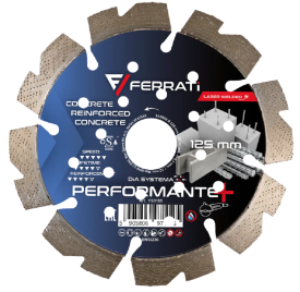 Ferrati PERFORMANTE+ - Diamentowa tarcza tnąca do betonu 125x22.23 mm