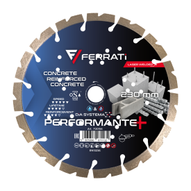 Ferrati PERFORMANTE+ - Diamentowa tarcza tnąca do betonu 230x22.23 mm