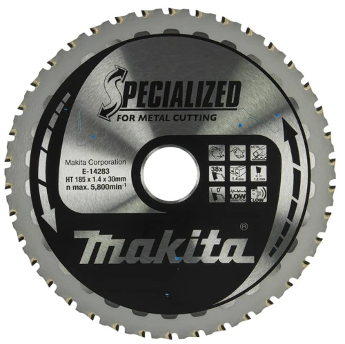 Makita E-14283 - Tarcza tnąca 185 x 30 x 38-Z do grubych blach