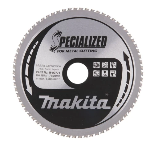 Makita B-33445 - Tarcza tnąca do stali 185x30x70z SPECJALIZED