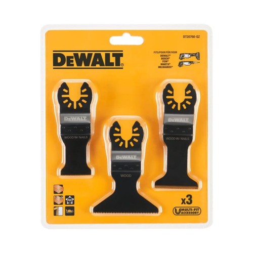 DEWALT DT20760-QZ - MT Zestaw brzeszczotów 3 szt.