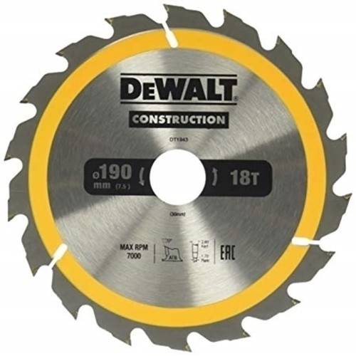 Dewalt DT1945-QZ - Tarcza tnąca do cięcia budowlanego drewna 190x30mmx40z
