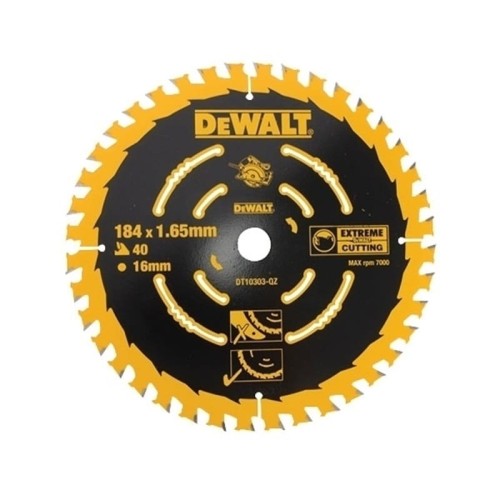 Dewalt DT10303-QZ - Piła tarczowa do zagłebiarki 184mmx40zx16mm