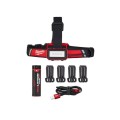 MILWAUKEE L4 HLRP-301 - Akumulatorowa latarka czołówka USB 600 lm 4 V 3.0 Ah