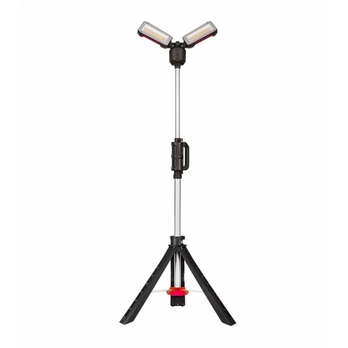 AWTOOLS AW17650BL - Akumulatorowy statyw LED FLOODLIGHT z podwójną głowicą 600LM