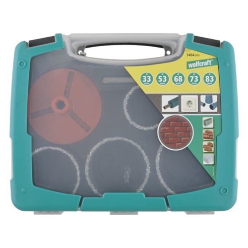 Wolfcraft WF3464000 - Zestaw otwornic 33-83 mm